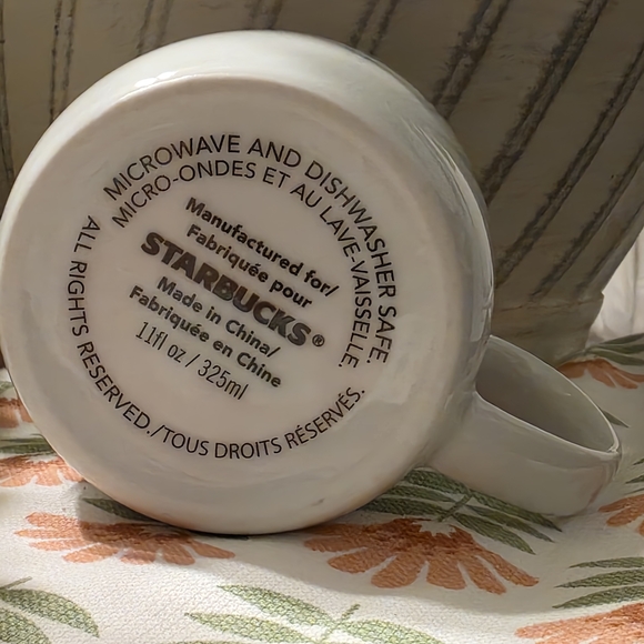 Starbucks White Mug with Green Logo - Picture 4 of 4